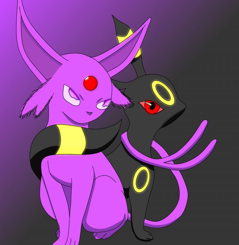 Espeon and Umbreon – Night Wolf Designs